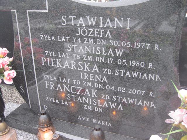 Stanisław Stawiany 1905 Żyrardów - Grobonet - Wyszukiwarka osób pochowanych