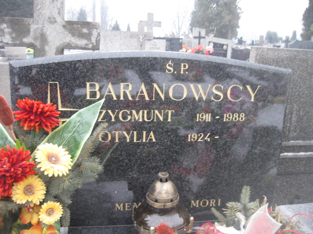Otylia Baranowska 1924 Żyrardów - Grobonet - Wyszukiwarka osób pochowanych