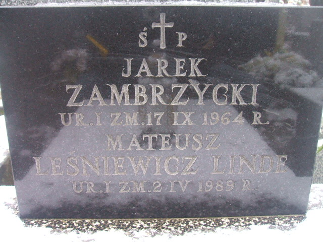 Jarosław Zambrzycki 1964 Żyrardów - Grobonet - Wyszukiwarka osób pochowanych