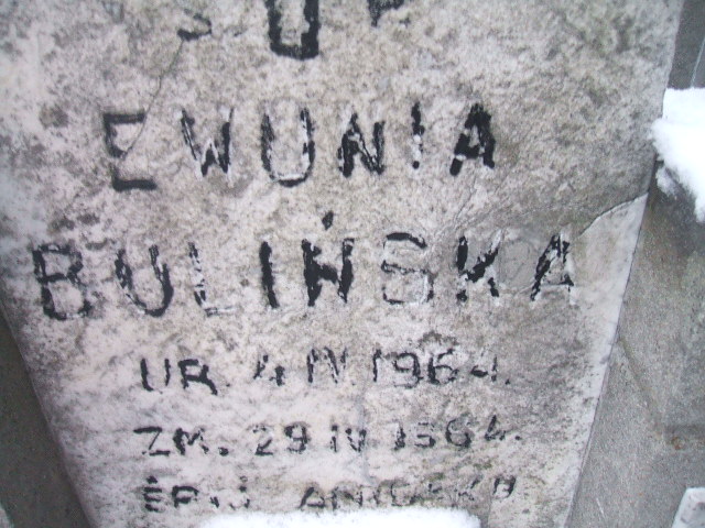 Ewa Bulińska 1964 Żyrardów - Grobonet - Wyszukiwarka osób pochowanych