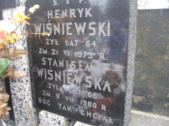 Henryk Wiśniewski 1908 Żyrardów - Grobonet - Wyszukiwarka osób pochowanych