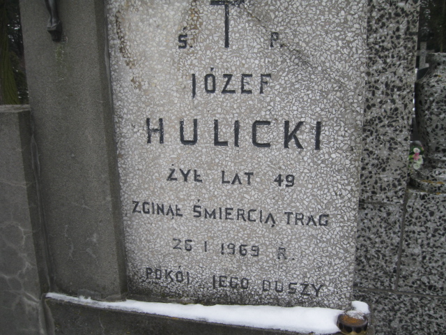 Józef Hulicki 1920 Żyrardów - Grobonet - Wyszukiwarka osób pochowanych