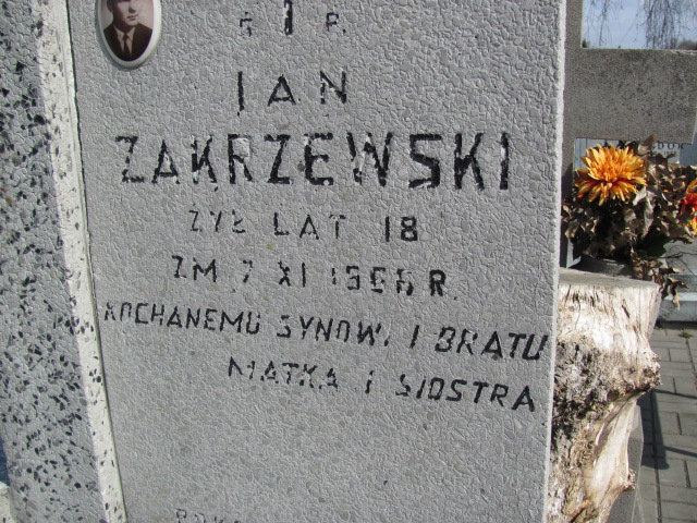 Jan Marcin Zakrzewski 1948 Żyrardów - Grobonet - Wyszukiwarka osób pochowanych