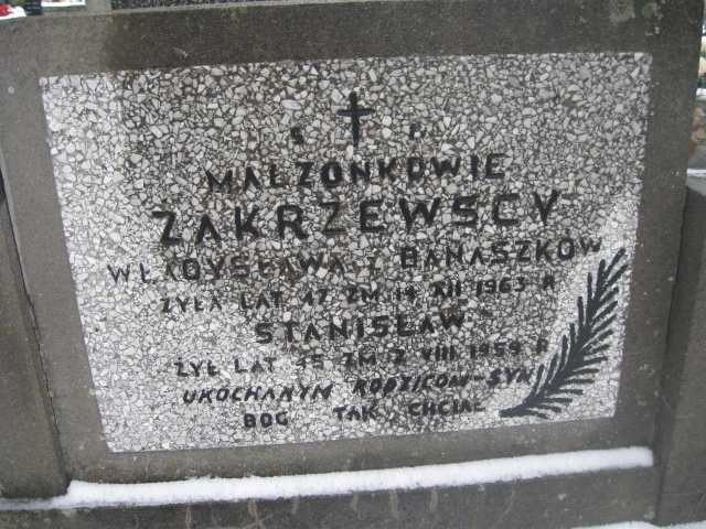 Władysława Zakrzewska Żyrardów - Grobonet - Wyszukiwarka osób pochowanych