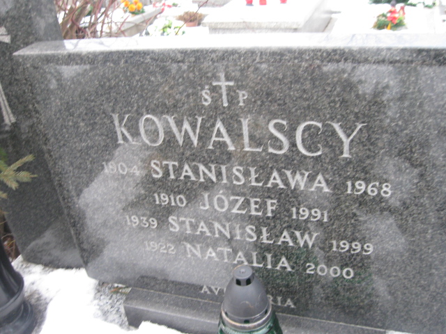 Stanisław Kowalski 1939 Żyrardów - Grobonet - Wyszukiwarka osób pochowanych