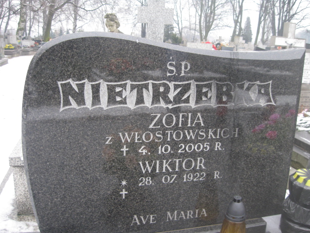 Zofia Nietrzebka 1924 Żyrardów - Grobonet - Wyszukiwarka osób pochowanych