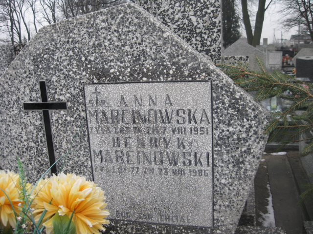 Henryk Marcinowski 1909 Żyrardów - Grobonet - Wyszukiwarka osób pochowanych