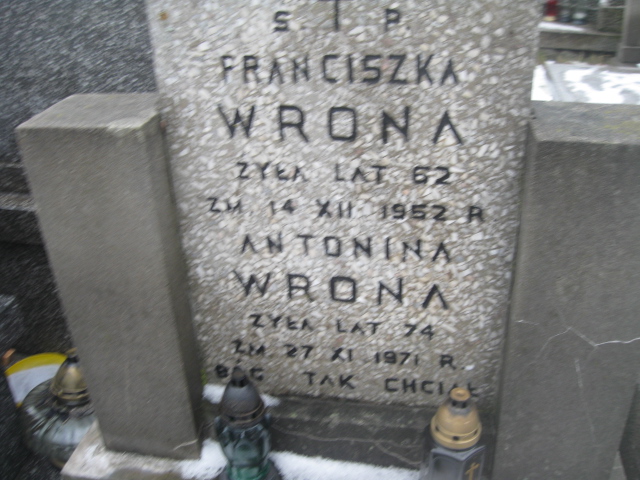 Franciszka Wrona Żyrardów - Grobonet - Wyszukiwarka osób pochowanych