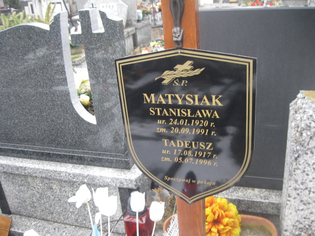 Tadeusz Matysiak 1917 Żyrardów - Grobonet - Wyszukiwarka osób pochowanych