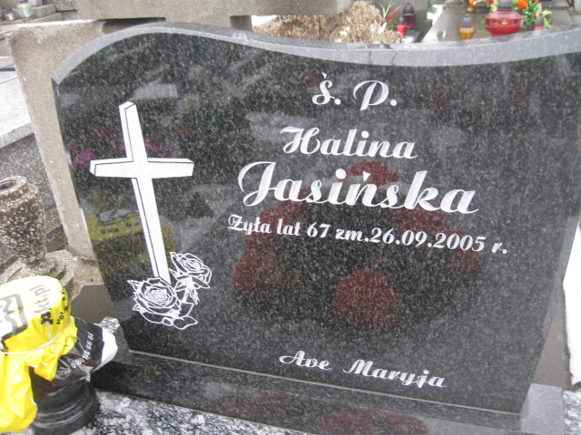 Halina Jasińska 1938 Żyrardów - Grobonet - Wyszukiwarka osób pochowanych