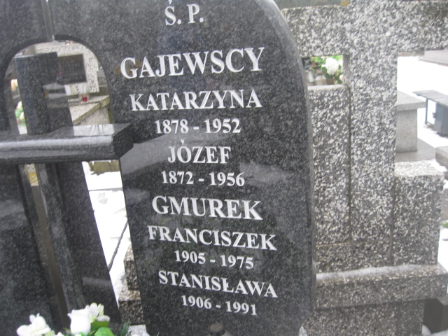 Franciszek Gmurek 1905 Żyrardów - Grobonet - Wyszukiwarka osób pochowanych