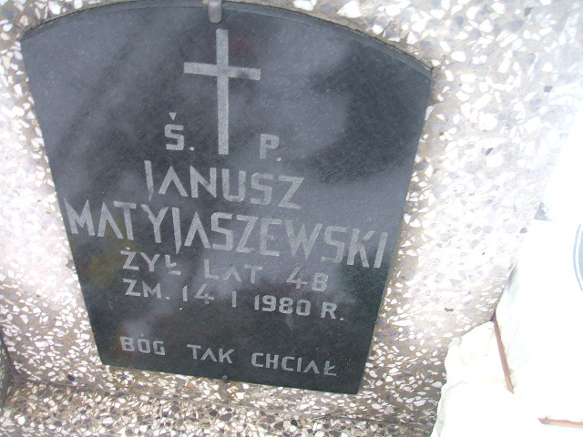 Janusz Matyjaszewski 1931 Żyrardów - Grobonet - Wyszukiwarka osób pochowanych