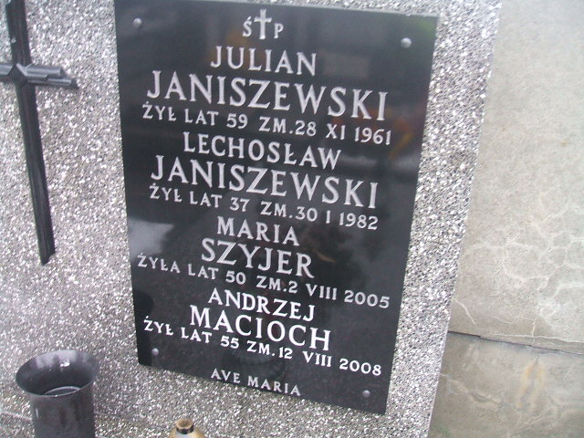 Lechosław Janiszewski 1944 Żyrardów - Grobonet - Wyszukiwarka osób pochowanych