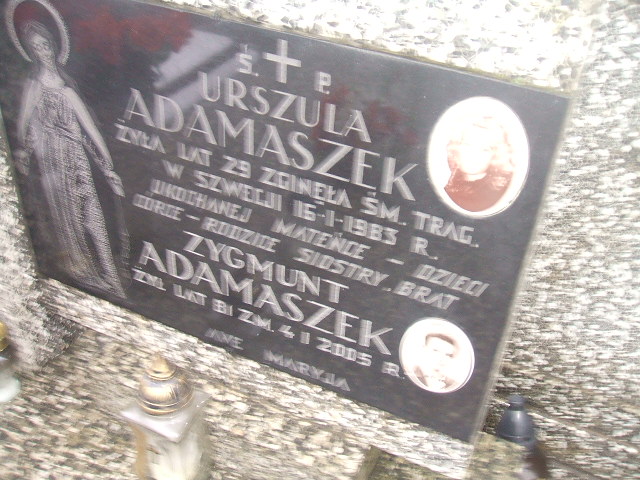 Bogusława Jadwiga Adamaszek 1927 Żyrardów - Grobonet - Wyszukiwarka osób pochowanych