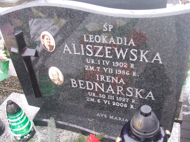 Leokadia Aliszewska 1902 Żyrardów - Grobonet - Wyszukiwarka osób pochowanych