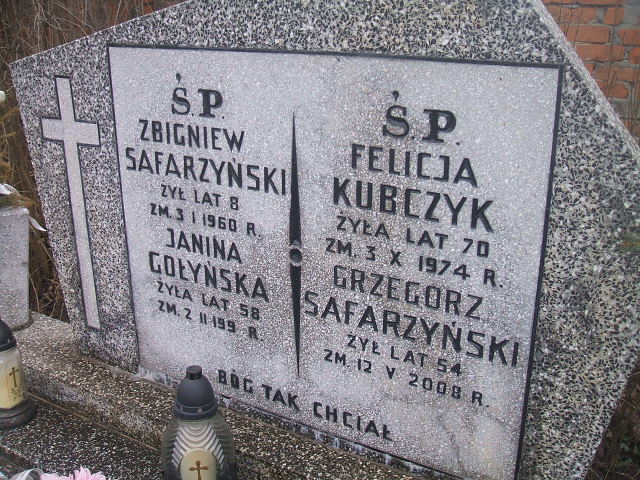 Zbigniew Safarzyński Żyrardów - Grobonet - Wyszukiwarka osób pochowanych