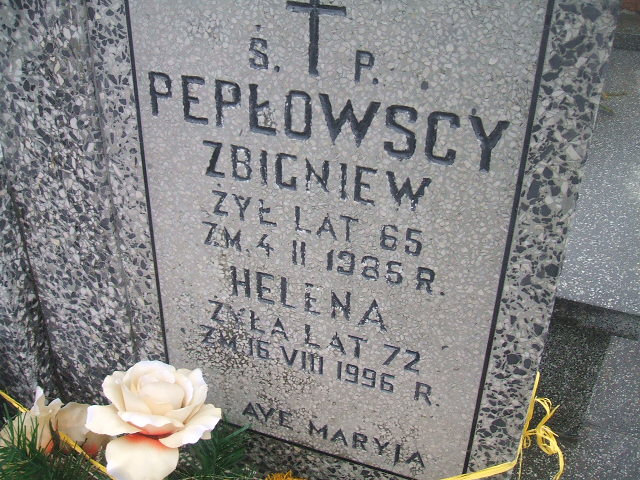 Helena Pepłowska 1924 Żyrardów - Grobonet - Wyszukiwarka osób pochowanych