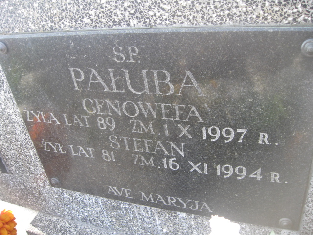 Genowefa Pałuba 1907 Żyrardów - Grobonet - Wyszukiwarka osób pochowanych