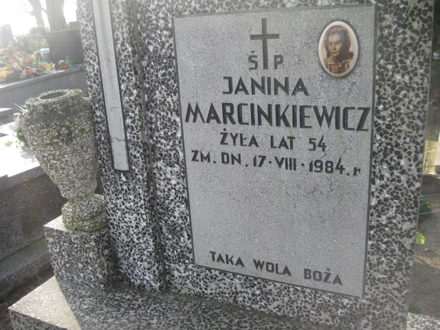 Janina Marcinkiewicz 1930 Żyrardów - Grobonet - Wyszukiwarka osób pochowanych