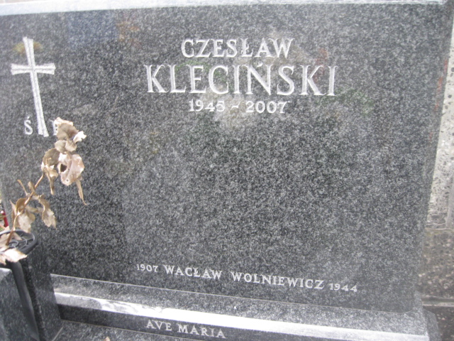 Czesław Kleciński 1945 Żyrardów - Grobonet - Wyszukiwarka osób pochowanych