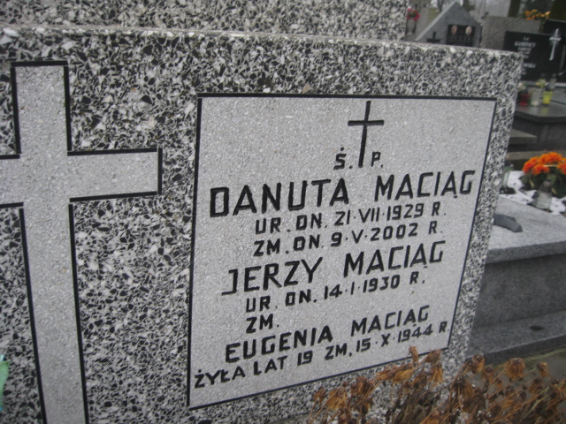 Jerzy Mikołaj Maciąg 1930 Żyrardów - Grobonet - Wyszukiwarka osób pochowanych