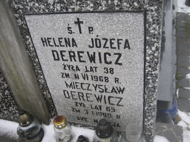 Mieczysław Derewicz 1924 Żyrardów - Grobonet - Wyszukiwarka osób pochowanych