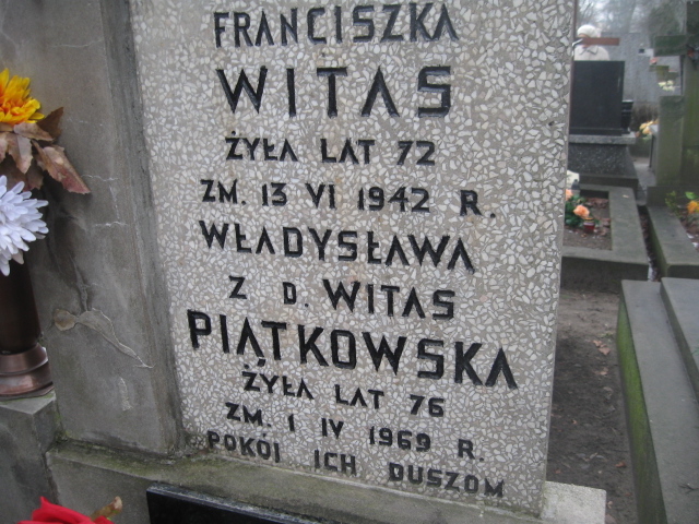 Władysława Piątkowska 1893 Żyrardów - Grobonet - Wyszukiwarka osób pochowanych