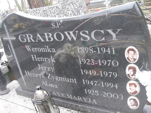 Alma Grabowska 1925 Żyrardów - Grobonet - Wyszukiwarka osób pochowanych