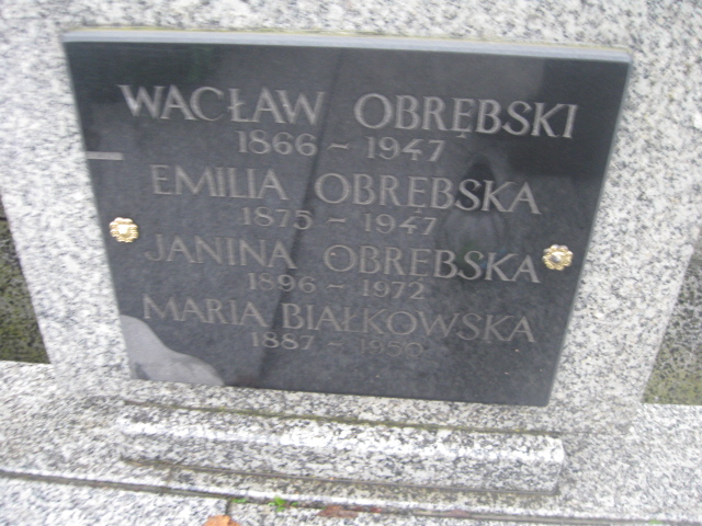 Janina Obrębska 1896 Żyrardów - Grobonet - Wyszukiwarka osób pochowanych