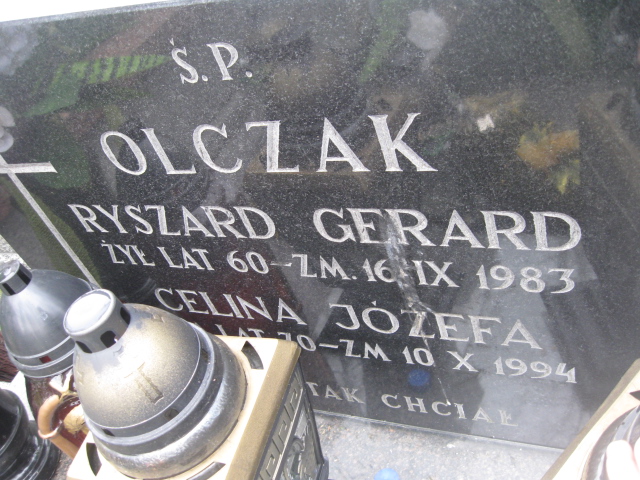 Ryszard Gerard Olczak 1923 Żyrardów - Grobonet - Wyszukiwarka osób pochowanych