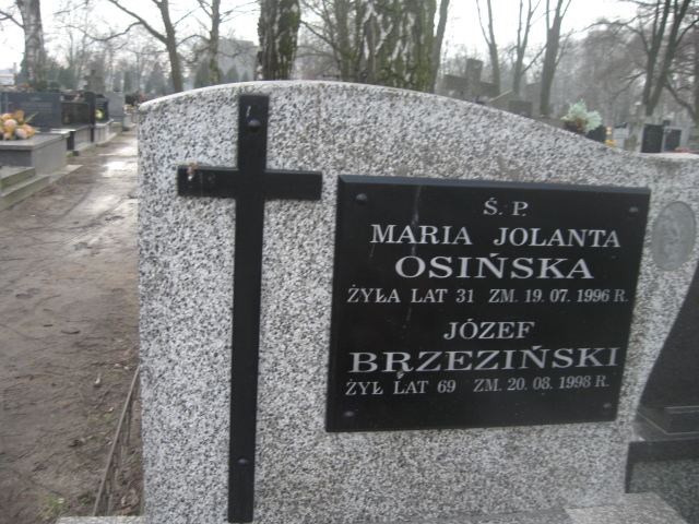 Maria Jolanta Osińska 1965 Żyrardów - Grobonet - Wyszukiwarka osób pochowanych