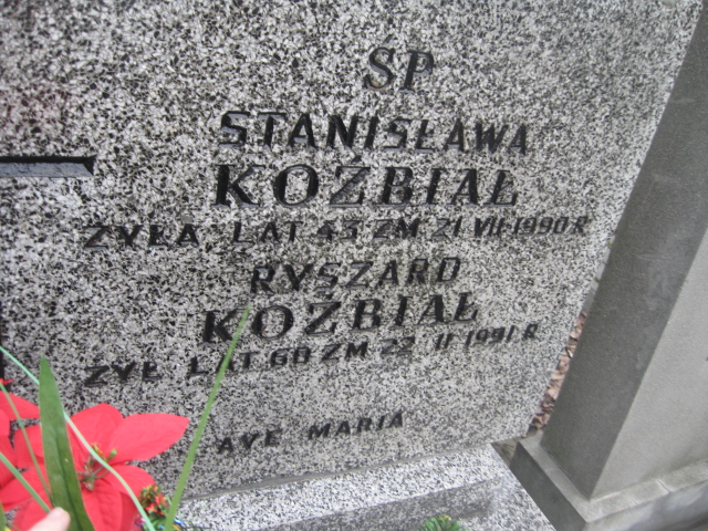 Ryszard Koźbiał 1930 Żyrardów - Grobonet - Wyszukiwarka osób pochowanych