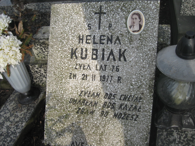 Helena Kubiak 1900 Żyrardów - Grobonet - Wyszukiwarka osób pochowanych